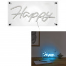 happy neon effect acrylic lamp