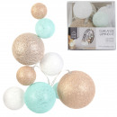 garland ball 10l multi-tai blue beige 192cm