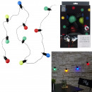 garland bulb multicolor outdoor 10 led