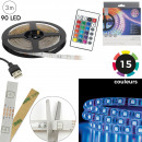 rgb 90 led ribbon 300cm remote control