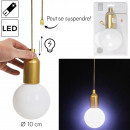 suspension lamp led bulb deco d10cm