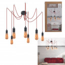 7-light modular red spider suspension