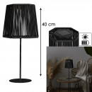 black solar table lamp h40cm