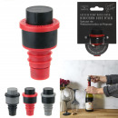 wine stopper and air pump, 3-fold assorted