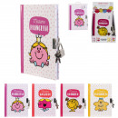 diary with padlock mr mme, 4-fold assorted