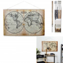 textile wall world map