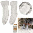 sherpa grey braided wool sock