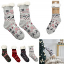 sherpa winter socks, 4- times assorted