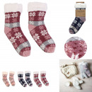 sherpa chenille socks, 3-fold assorted