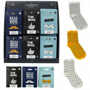 Display 24 pairs of men's socks, 3-fold ass