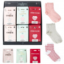 Pairs of women's socks, 3-times assorted