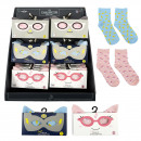 Display 24 pairs of children's fancy socks, 3-