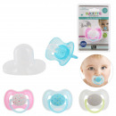 pacifier with protective tip, 3- times assorted