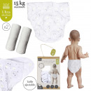 cloth diaper and change x2