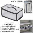 transparent storage box 30x19x12cm