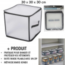 transparent storage box 30x30x30cm