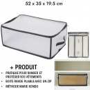 transparent storage box 52x35x19.5cm