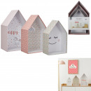 girl house nesting box x3