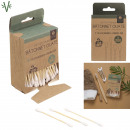 bamboo wadding stick x200, 3-fold assorted