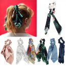 hair ribbon scrunchie, 4- times assorted