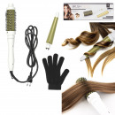 2 in 1 smoothing and curling hair brush