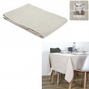 tablecloth coton beige 140x250cm