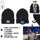 rechargeable usb led beanie adult