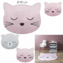 cat and bear animal rug 80cm, 2- times assorted