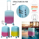 two-tone cabin suitcase 23x34x55cm, 2- times assor