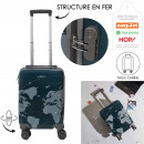 mappemonde carry-on suitcase 45x30x21cm 27l
