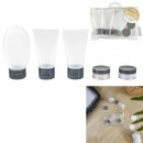 travel kit bottle x3 and jar x2, 2-fold assorted