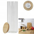 glass and bamboo jar 2l