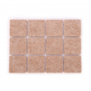 Self-adhesive floor glides PRESTO 30 x 30 mm, 24