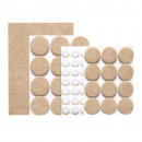 Self-adhesive felt pads PRESTO, set of 60 pieces