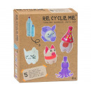 ingrosso Animali: Re Cycle Me 5 progetti artistici Pet Bottle Girls