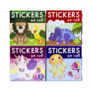 wholesale Garden & DIY store: Stickers on a roll (3 meters) assorted 8.5x9cm