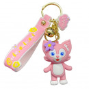 wholesale Decoration: Keychain with a bell SWEET POWDER KITTEN