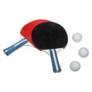 pingpong 2 rackets + 3 ballen