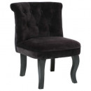 zwarte calixte pm velvet fauteuil, zwart
