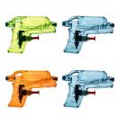 pao pistola mini x4 transparente, multicolor