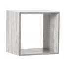 estante de madera 1 gris, caja gris