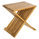 plegable silla de bambú
