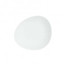 plato guijarro hueco blanco 22cm, blanco