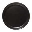 plato postre moderno de madera 20cm, negro