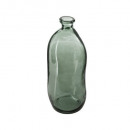 jarrón botella de vidrio recicc caqui h51, caqui v