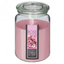 candela profumata vr rosa 510g, rosa chiaro