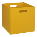 caja de almacenamiento 31x31 madera amarillo mosta