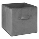 Caja de almacenamiento 31x31 terciopelo gf, gris o