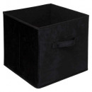 caja de almacenamiento 31x31 terciopelo negro Negr