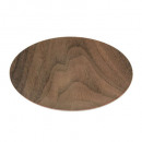plato estado de ánimo madera plana 26cm, marrón